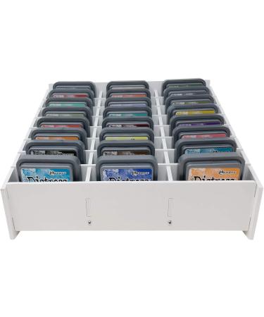Pixiss Ink Pad Storage Holder - 24 Slot Organizer for Distress Oxide and Other Ink Pads - Horizontal or Vertical Display - Buy Online on GoSupps.com