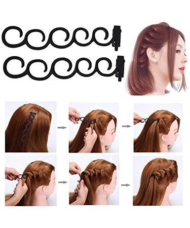 25 PCs Hair Styling Accessories Kit - Braided Clips & Foam Pads for DIY Hairstyles | Hair Tool Set for Girls - Buy Online on GoSupps.com