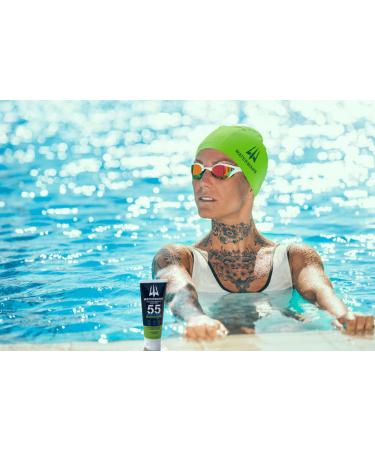 Watermans Mineral SPF 55 Zinc Sunscreen | Aqua-Armor Broad Spectrum for Face and Body | Reef Safe, Water Resistant Formula - Buy Online on GoSupps.com