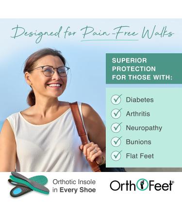 Orthofeet Joelle 8.5 Grey Plantar Fasciitis Shoes for Women - Heel Pain Relief with Arch Support and Ergonomic Sole - Buy Online on GoSupps.com