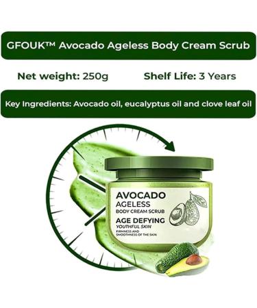 Forever Avocado Body Scrub Avocado Sea Salt Body Scrub Anti Cellulite Body Scrub Exfoliating Body Scrub for Women Nourishing Skin - Buy Online on GoSupps.com