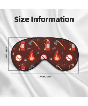 Fire Extinguisher Sleep Mask - Double-Sided Soft Adjustable Eye Covers for Perfect Sleep & Reduced Eye Edema - Buy Online on GoSupps.com