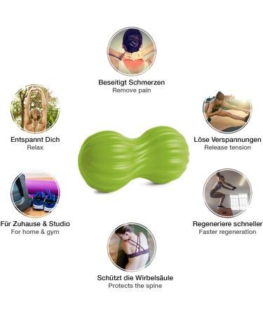 Buy PINOFIT Fascia Duoball Wave - Lime Massage Ball for Neck & Back Muscle Recovery | International Shipping Available - Buy Online on GoSupps.com