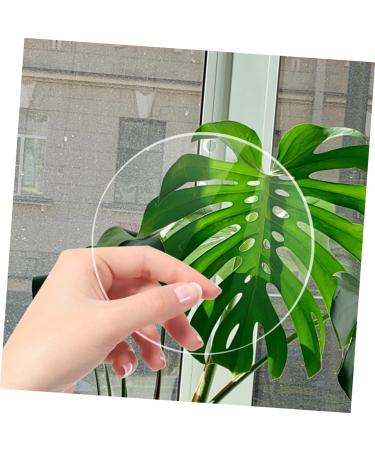 TEHAUX 80 Pcs Acrylic Round Sheet Cake Pan Clear Ornaments Circle Acrylic Blanks Multifunction Pallet - Buy Online on GoSupps.com