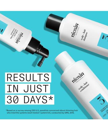 Nioxin Thickening Spray For Natural Hair with Light Thinning Full Size (3 Month Supply) System 3 Kit - Buy Online on GoSupps.com