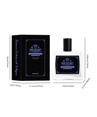 Men's Fragrances Stylish Hypoallergenic Eau De Parfum Floral Body Mist Suitable for Travel Size Perfume Gift for Men 9.5X6.6X2.7CM Blue - Buy Online on GoSupps.com