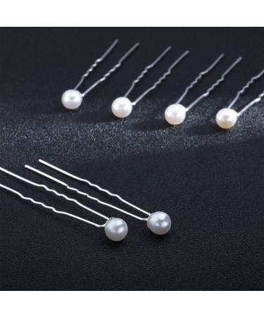 40 Pack White Pearl Hair Pins for Wedding Bridal Hair Accessories - 0.3 Inch Bobby Clips for Brides and Bridesmaids - Buy Online on GoSupps.com