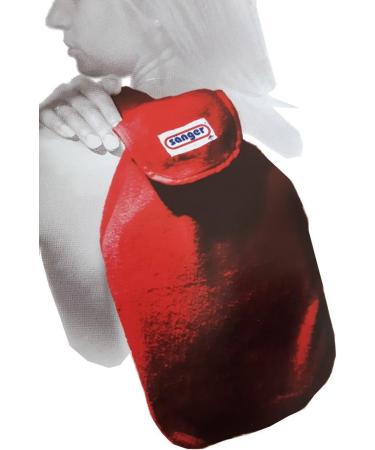 Snger 2L Hot Water Bottle - Premium Rubber Body Warmer with Fleece Cover & Strap - Blue - Buy Online on GoSupps.com