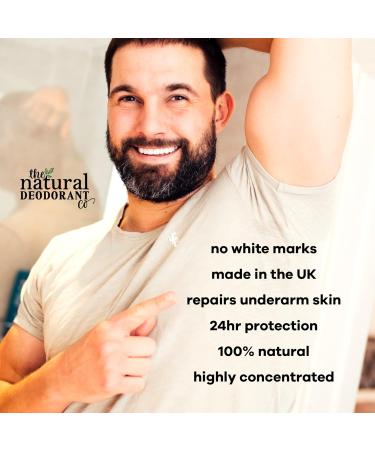 The Natural Deodorant Co Clean Deodorant Balm For Men 55g Aluminium Free Plastic Free All Day Protection - Buy Online on GoSupps.com
