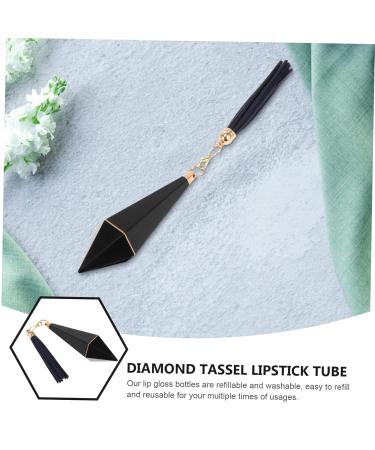 NOLITOY 5pcs Su Lipstick Tubes | Cute Pink Lip Gloss Bottles with Keychain & Brush - Travel Size 11x3cm Empty Lip Balm Holders - Buy Online on GoSupps.com