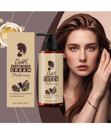  Hjatirace Defining Cream for Curls 100 ml Anti-Frizz Cream for Wavy Hair Improving Durability Lotion for Frizzs Waves Dryness Women and Men Girls - Buy Online on GoSupps.com