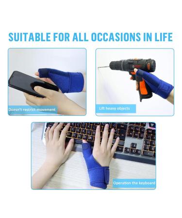 Thumb Brace Shellvcase Reversible Thumb & Wrist Stabilizer Splint for Pain Relief - Blue (Right/Left Hand) | For Arthritis, Tendonitis, Carpal Tunnel - Men & Women - Buy Online on GoSupps.com