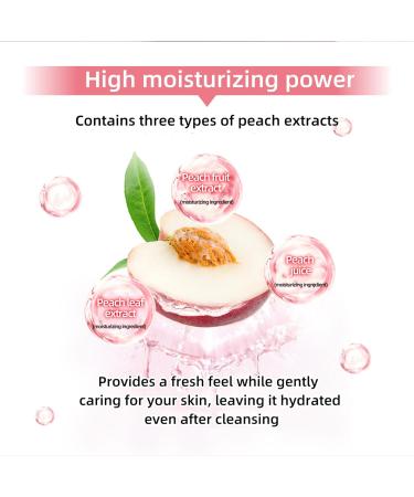 Cleansing Lotion for Sensitive Skin | Water-Based Makeup Remover | Peach Scent | Eye Makeup Remover (12.8 fl oz) - Shop Worldwide - Buy Online on GoSupps.com