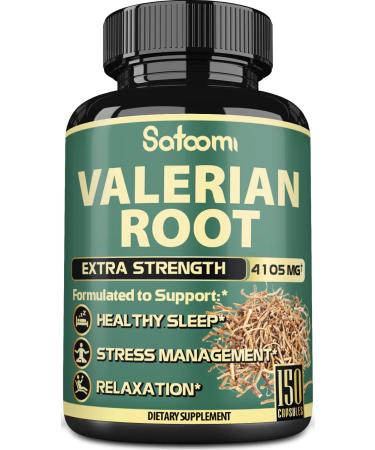 9in1 High-Concentrated Valerian Root Extract Supplement Capsules - 5 Month Supply- Equivalent to 4105mg of 9 Herbs - Support Restful Sleep, Stress Response & Relaxation - 1Pack 150 Capsules