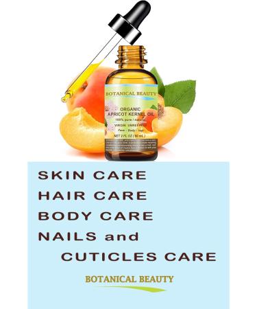 Buy Organic Apricot Kernel Oil - 100% Pure Virgin Cold Pressed Carrier Oil for Face Hair Body & Nails | Anti-Aging | 4 oz - Botanical Beauty - Buy Online on GoSupps.com