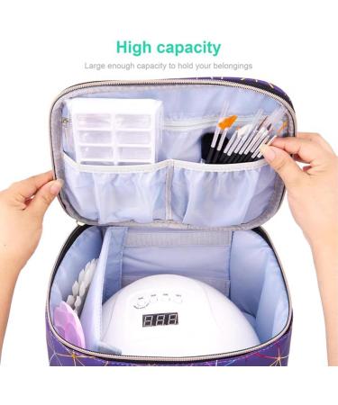 Nail Polish Organizer 30 Bottles Nail Polish Organizer Case | Nail Polish Carry Bag with Nail Polish Bag with Handle and Carrying Case Sheet Music Blue See description - Buy Online on GoSupps.com