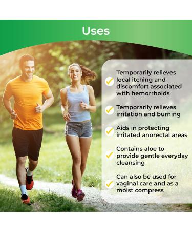 Hemorrhoid Treatment Wipes with Witch Hazel | 30 Count for Maximum Relief from Pain, Burning, and Itching - Buy Online on GoSupps.com