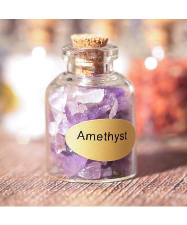 SUNYIK 9 Mini Gemstone Bottles - Healing Tumbled Stones Set #1-9 - Buy Online on GoSupps.com