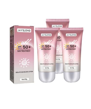 Sun Protection Cream Oil-control and Anti-UV Repair Facial Skin Refreshing Non-Sticky Protective Cream 3pc