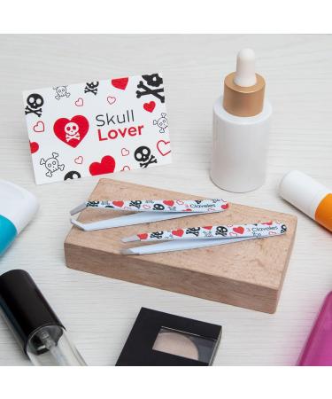 3 Claveles - Hair Removal Tweezers Skewer Decorated Skull Lovers Collection Stainless Steel Hair Removal Tweezers 9.5cm Clamp SESGADA - Buy Online on GoSupps.com