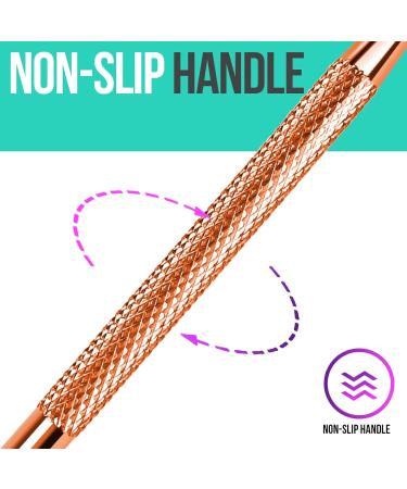 FANDAMEI UV Gel Nail Polish Remover Kit - Cuticle Pusher & Gel Polish Scraper Set for Manicure Pedicure - Dual Head Nail Scraper in Rose Gold - Buy Online on GoSupps.com