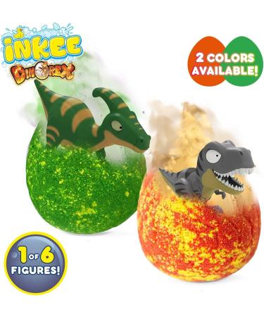 Inkee Surprise Dino Bath Balls - Egg-Shaped 100g Bombs with Dinosaurs & Apple Ice Tea Aroma for Kids - Buy Online on GoSupps.com