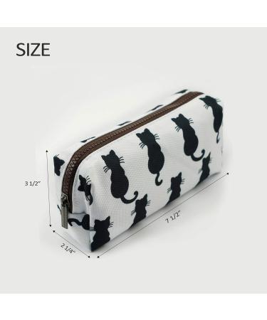 Black Cats Pencil Case | Back to School Teacher Gift | Stylish Makeup & Cosmetic Bag - Buy Online on GoSupps.com