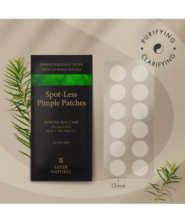 108 Pimple Patch - 2% Salicylic Acid + Tea Tree Oil + Hyaluronic Acid - Skincare Coreen Pimple Patch - Acne Pimple Patch - Anti Pimple Patch - Blackhead Patch - Satin Naturel - Buy Online on GoSupps.com