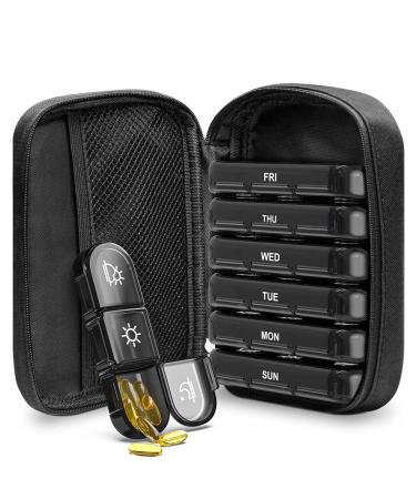 HEXEH Seven Days 21 Grid Early Middle Late Plastic Medicine Box Portable Plastic Compartment Pill Box
