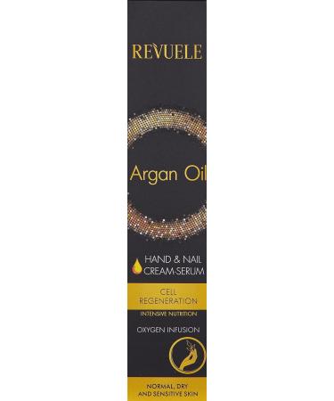 Revuele Argan Oil Hand And Nail Cream-Serum Oxygen Infusion Cell Regeneration. Normal Dry and Sensitive Skin - Buy Online on GoSupps.com