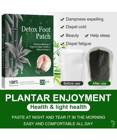 Detox Foot Patches 20PCS Detox Foot Pads to Remove Body Toxins Deep Cleansing Stress Relief & Better Sleep 20 PCS - Buy Online on GoSupps.com