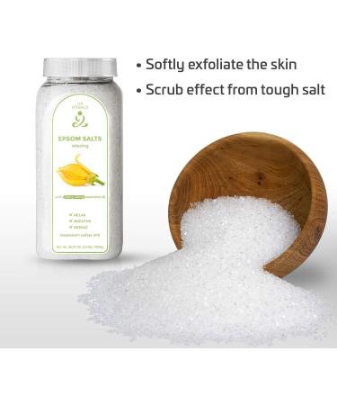 Zen Rituals Epsom Bath Salts Ylang Ylang - 1 KG | Pure Magnesium Sulphate | Relaxing International Shipping - Buy Online on GoSupps.com