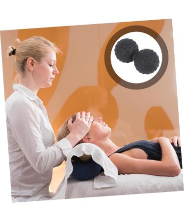 Marmerdo Yoga & Massage Ball - Fitness Gym Roller | Body & Foot Massager Device | Double Ice Hockey Ball - 12x6.3cm Black - Buy Online on GoSupps.com