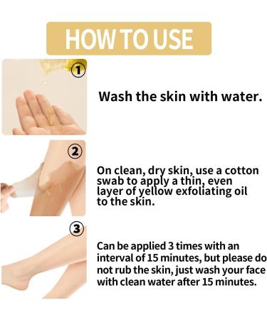 KOAHDE Super Strength Peeling Oil Removing Exfoliating Oil Bright White Exfoliating Oil Remove Exfoliating Moisturizing Oil Natural Spots Whitening Peeling Oil Yellow Peeling Oil All Types 50ML - Buy Online on GoSupps.com