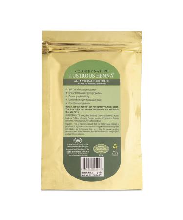 Red Color by Nature Lustrous Henna 200g - Natural Hair Dye for Vibrant Color | International Shipping Available - Buy Online on GoSupps.com