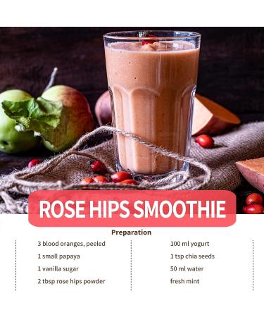 ECO-TASTE Rose Hips Powder 5.3oz - 100% Pure, Vegan Friendly, Non-GMO, No Additives - Buy Online on GoSupps.com