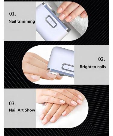 2-in-1 Electric Nail Clippers with Light Trimmer - Manicure Tool for Baby & Elderly Care - Buy Online on GoSupps.com
