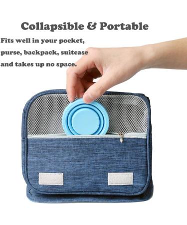 Guissi Collapsible Cup - Silicone Reusable Folding Mug with Lids for Camping & Travel - Buy Online on GoSupps.com