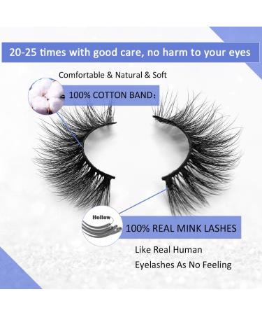 SWINGINGHAIR 3D Mink False Eyelashes 17mm Medium - Banana Natural (2 Pairs) - Buy Online on GoSupps.com