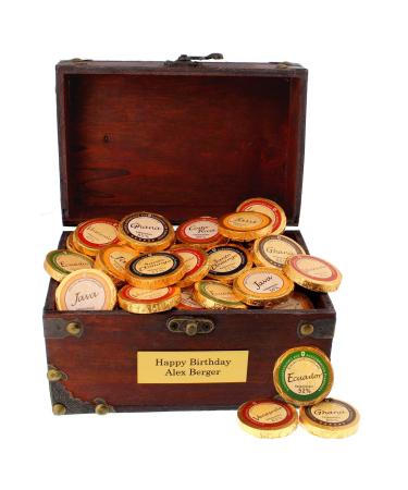 Chocolate treasure chest 480g with personalization