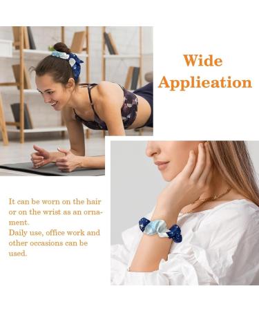 6 Pieces Bow Hair Scrunchies Rabbit Bunny Ear Scrunchies Black Crow Pattern Bow Bowknot Scrunchies Bobbles Elastic Hair Ties Ropes Ponytail Holder Accessories for Women Girls Color 2 - Buy Online on GoSupps.com