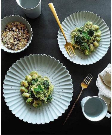 Scrub Chrysanthemum Ceramic Tableware Household Rice Bowl Fruit Salad Bowl Noodle Bowl Western Dish Plate for Catering and Home Kitchenware (Color : 13cm) - Buy Online on GoSupps.com