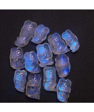 for Natural Blue Moonstone Sculpture Wing and Mermaid Jewelry Crystal Gift Yellow Blue Light Gemstone Jewelry Decoration Stone Mineral Specimen - Buy Online on GoSupps.com