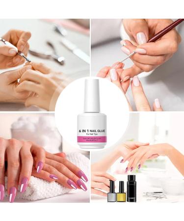 Dayysiuy Nail Builder Gel - Rhinestone Glue 6-in-1 Adhesive Gel for Rhinestones Primer Modeling and Extensions - Buy Online on GoSupps.com