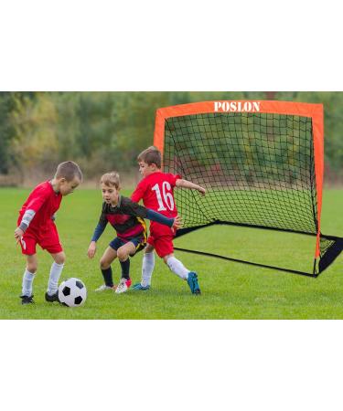 Poslon Kids Soccer Goal Set with Carry Bag - Perfect for Games and Training in Backyard for Kids and Teens - Buy Online on GoSupps.com