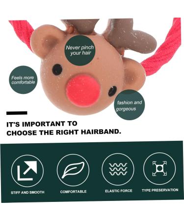 DOITOOL 10 Pairs Christmas Headband Xmas Hair Bands Baby Girls Hair Accessories Reindeer Hair Band Elastic Hair Ties Kids Tiara Fine Hair Holder Child Elastic Cord Issue Card Bow Tie - Buy Online on GoSupps.com
