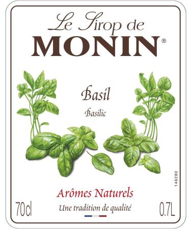 MONIN - Sirop de Basilic pour Cocktail Th Glac et Limonade - Ar mes Naturels - 70cl - Buy Online on GoSupps.com