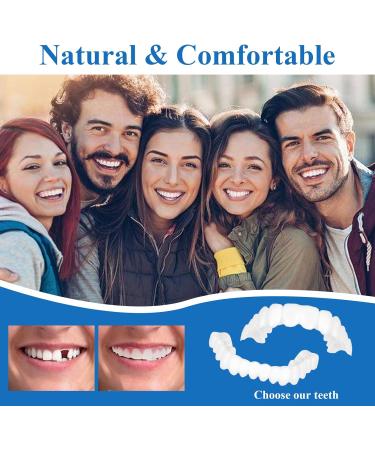 Buy DGUSO 3 Pairs of Instant Cosmetic Veneers - Comfortable Plug-In Dentures for Men & Women | Tooth Whitening for Bad Teeth - Buy Online on GoSupps.com