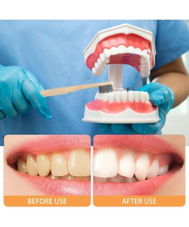 Eco-Friendly Bamboo Toothbrush Set - 4 Extra Soft Biodegradable Brushes with Nano Bristles | BPA-Free & Charcoal Activated for Superior Cleanliness (Black) - Buy Online on GoSupps.com