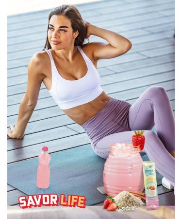 KLASS VIDA Hydration + Immunity Electrolyte Drink Mix Strawberry Horchata Agua Fresca | Sugar-Free Powder with Wellmune Acerola Coconut Water & Minerals | 15 Single-Serve Stick Packs - Buy Online on GoSupps.com